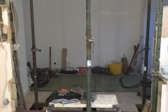 Internal load bearing wall knock through with steel supports, Wimborne