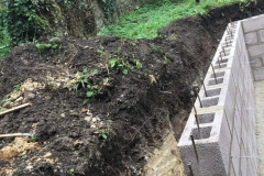 Side extension with retaining wall and underpinning, Dorchester